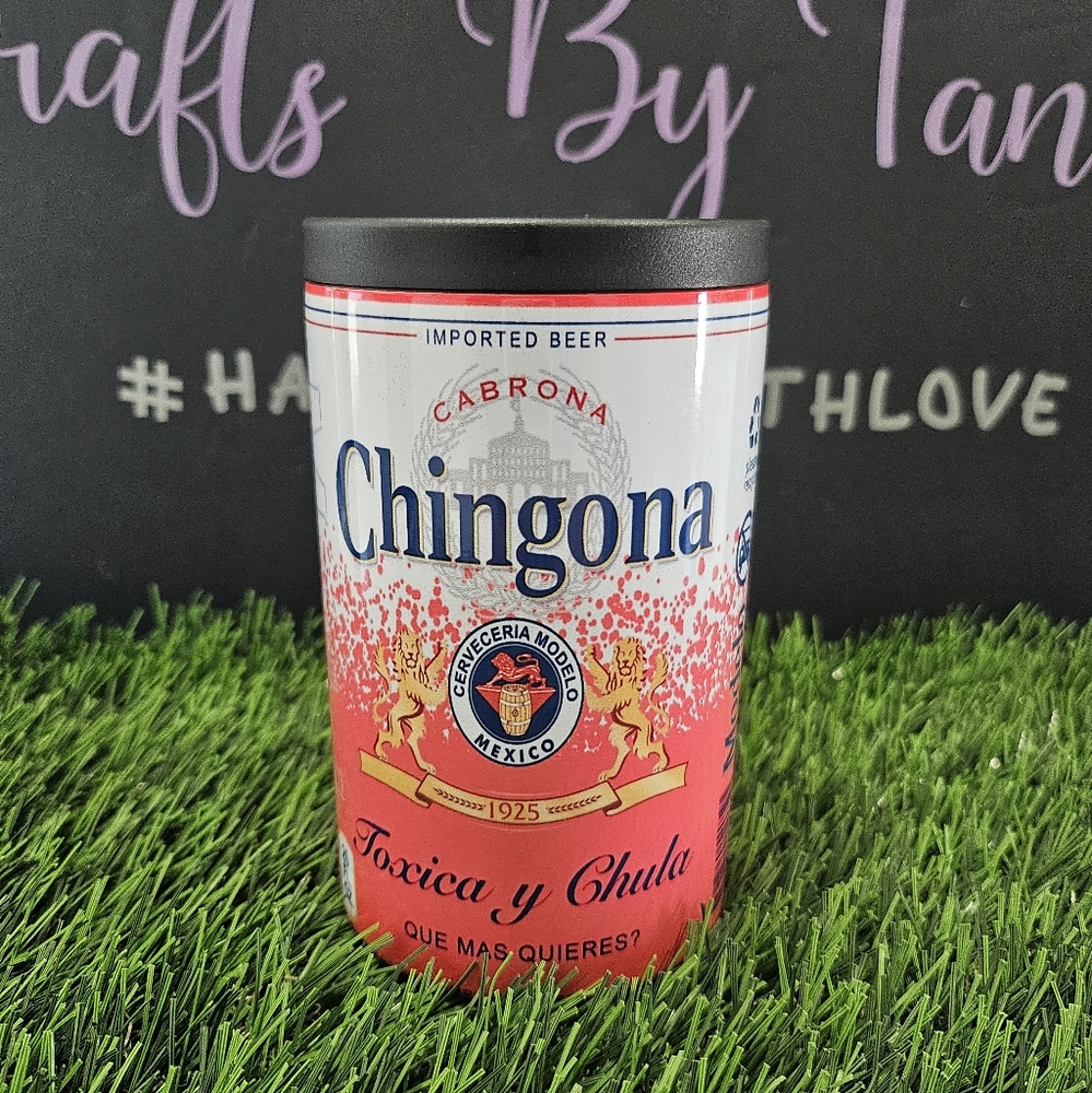 Custom "Chingona" Can Cooler